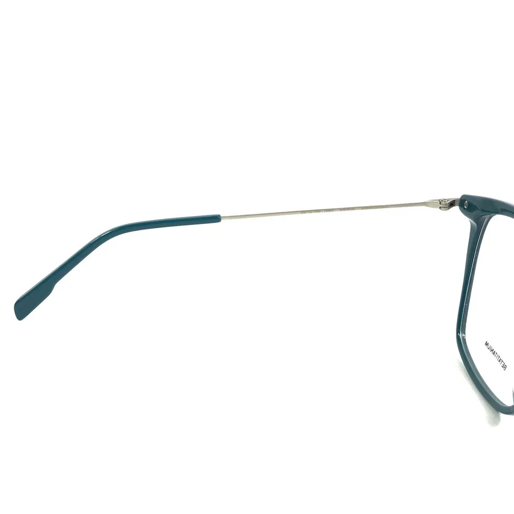 Gigi Studios Eyeglasses Frames AMARA GS8002/030 Green Silver Titanium 55-16-145